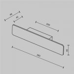 Настенный светильник (бра) Technical C80WL-10W3K-B