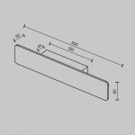 Настенный светильник (бра) Technical C81WL-18W3K-B
