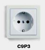 Гуси-Электрик С9P3-001 Розетка с БЗК для открытой проводки, 16 А, 250 V, цвет белый