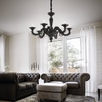 Люстра Ideal Lux CA REZZONICO SP6 NERO