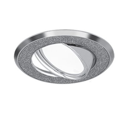 Светильник Gauss Metal CA014 Круг. Серебр.Глазурь/Хром, Gu5.3 Светильник Gauss Metal CA014 Круг. Серебр.Глазурь/Хром, Gu5.3