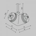 Комплектующие для систем освещения с токоведущими элементами Technical CA014LC-P-B