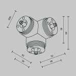 Комплектующие для систем освещения с токоведущими элементами Technical CA016TC-B
