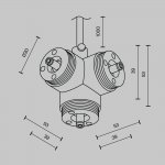 Комплектующие для систем освещения с токоведущими элементами Technical CA016TC-P-B