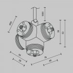 Комплектующие для систем освещения с токоведущими элементами Technical CA019L4C-P-B