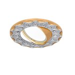 Светильник Gauss Strass CA024 Круг. Серебро/Золото, Gu5.3