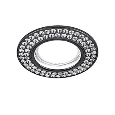 Светильник Gauss Strass CA035 Круг. Кристал/Черный, Gu5.3 (CA035)
