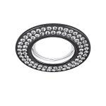 Светильник Gauss Strass CA035 Круг. Кристал/Черный, Gu5.3 (CA035)