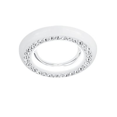 Светильник Gauss Strass CA037 Круг. Кристал/Белый, Gu5.3