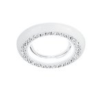 Светильник Gauss Strass CA037 Круг. Кристал/Белый, Gu5.3