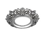 Светильник Gauss Antique CA051 Круг. Серебро/Черный Gu5.3 (CA051)