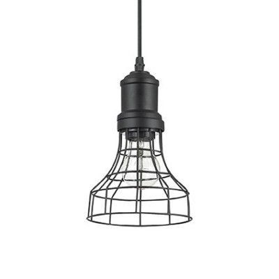 Ideal Lux CAGE SP1 PLATE NERO Светильник подвесной Ideal Lux CAGE SP1 PLATE NERO Светильник подвесной
