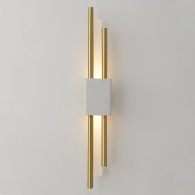 Бра Crystal Lux CARTA AP6W LED WHITE/BRASS