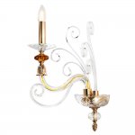 Светильник настенный бра Crystallux CATARINA AP1 V2 GOLD/TRANSPARENT-COGNAC CATARINA