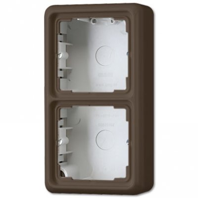 JUNG CD 500 Коричневый Корока накладная с основанием и встроен. рамкой 2-ая (CD582ABR) JUNG CD 500 Коричневый Корока накладная с основанием и встроен. рамкой 2-ая (CD582ABR)