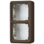 JUNG CD 500 Коричневый Корока накладная с основанием и встроен. рамкой 2-ая (CD582ABR)