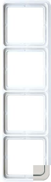 JUNG CD 500 Светло-серый Рамка 4-я (CD584LG) JUNG CD 500 Светло-серый Рамка 4-я (CD584LG)