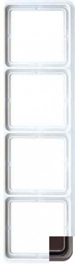 JUNG CD 500 Коричневый Рамка 5-я (CD585BR)