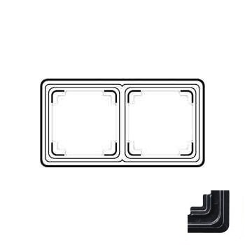 JUNG CD plus Черный Рамка 2-я (CDP582SW) JUNG CD plus Черный Рамка 2-я (CDP582SW)