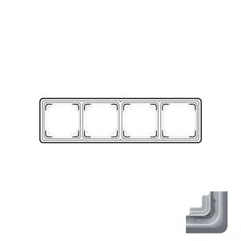 JUNG CD plus Светло-серый Рамка 4-я (CDP584LG) JUNG CD plus Светло-серый Рамка 4-я (CDP584LG)