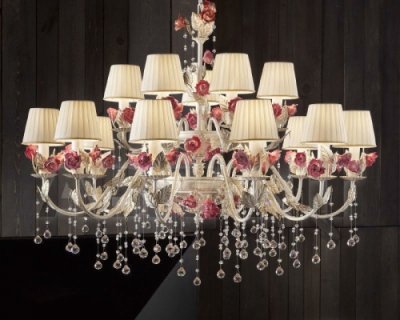 Подвесной светильник Masiero CERAMIC GARDEN 10+5 Avorio/Oro Pallido-Cuoio/Oro/Rame Подвесной светильник Masiero CERAMIC GARDEN 10+5 Avorio/Oro Pallido-Cuoio/Oro/Rame