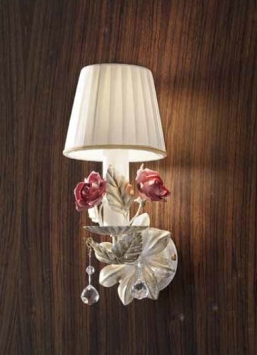 Настенный светильник Masiero CERAMIC GARDEN A1 Avorio/Oro Pallido-Cuoio/Oro/Rame