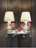 Настенный светильник Masiero CERAMIC GARDEN A2 Avorio/Oro Pallido-Cuoio/Oro/Rame