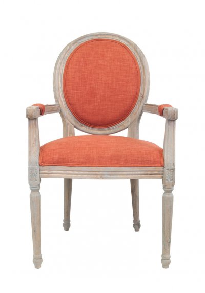 Мягкий стул с подлокотниками Diella Orange MAK interior CF-1916B-OR Оранжевый