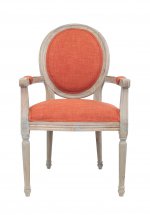Мягкий стул с подлокотниками Diella Orange MAK interior CF-1916B-OR Оранжевый