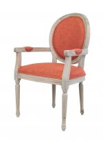Мягкий стул с подлокотниками Diella Orange MAK interior CF-1916B-OR Оранжевый