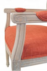 Мягкий стул с подлокотниками Diella Orange MAK interior CF-1916B-OR Оранжевый