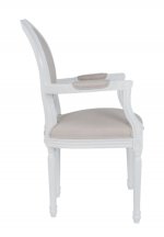 Мягкое полукресло с подлокотниками Diella White MAK interior CF-1916B-O Бежевый