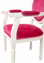 Мягкий стул с подлокотниками Diella Pink MAK interior CF-1916B-PV Розовый
