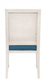 Мягкий стул с подлокотниками Wilton White MAK interior CF-1998B-W Синий