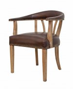 Мягкий стул с подлокотниками Tanner MAK interior CH-262 Коричневый