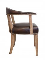 Мягкий стул с подлокотниками Tanner MAK interior CH-262 Коричневый