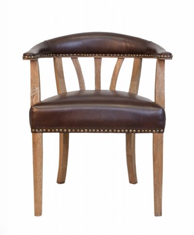 Мягкий стул с подлокотниками Tanner MAK interior CH-262 Коричневый