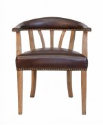 Мягкий стул с подлокотниками Tanner MAK interior CH-262 Коричневый