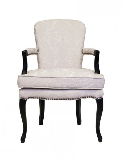 Мягкое полукресло с подлокотниками Anver Beige and Black MAK interior CH-271-B Бежевый