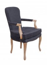 Мягкое полукресло с подлокотниками Anver Oak Grey MAK interior CH-271-G Серый