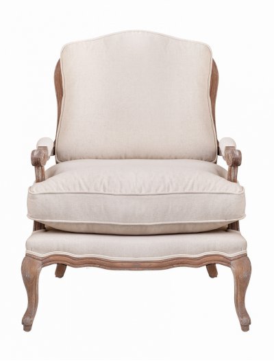 Мягкое полукресло с подлокотниками Niro Rattan Beige MAK interior CH-300-O Бежевый