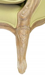 Мягкое полукресло с подлокотниками Aldo Green MAK interior CH-301-G Светло-зеленый