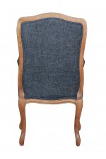 Мягкий стул с подлокотниками Wallis Blue MAK interior CH-824-B Серо-синий