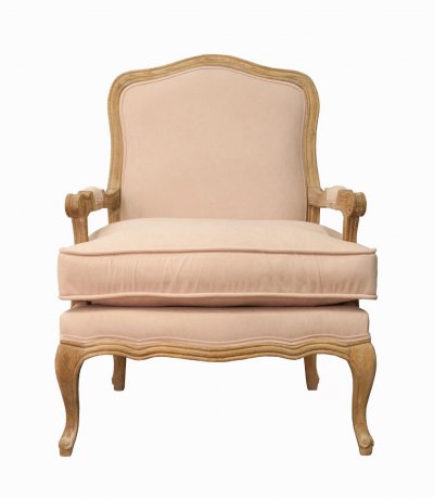 Мягкое полукресло с подлокотниками Nitro Beige Velvet MAK interior CH-863-VO Бежевый