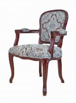 Мягкий стул с подлокотниками Vintera MAK interior CH-901 Голубой, коричневый