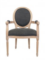 Мягкий стул с подлокотниками Diella Black MAK interior CH-904-1 Черный