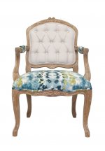 Мягкий стул с подлокотниками Mones MAK interior CH-923 Голубой, бежевый