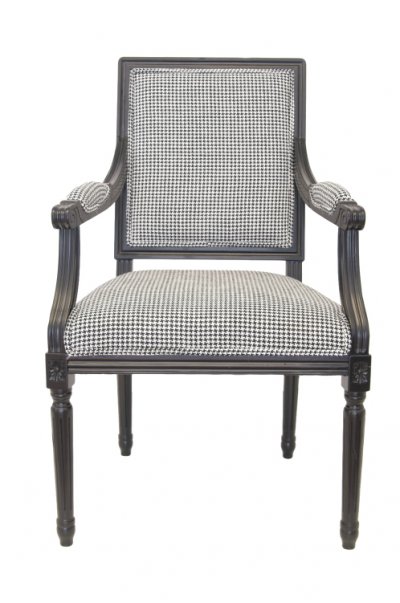 Мягкий стул с подлокотниками Runako MAK interior CH-970-1 Черный