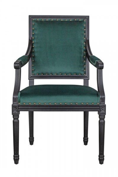 Мягкий стул с подлокотниками Runako Green MAK interior CH-970-2 Зеленый