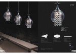 Светильник подвесной Crystal lux CHIK SP1 CHROME 1380/201